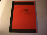 Pflegehandbuch für PKW Wartburg 1962 / LEH2637