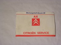 Citroen-Wartungsheft - AX
