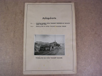 Anlagekarte Eisenbahnunfallbericht / 1959