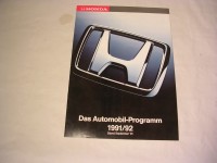 Honda-Automobilprogramm 1991/92