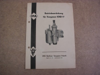 Vergaser KN-B17 / BE. / 1954