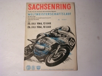 Rennprogramm / Sachsenring / 1964