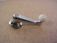 Fensterkurbel Verchromt / elfenbein