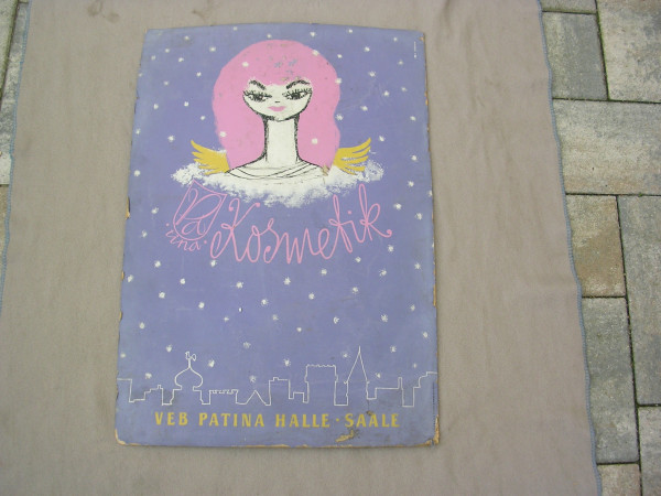 Werbeschild VEB Patina Halle Saale