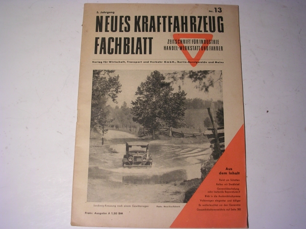 Neues - KFZ - Fachblatt / Nr. 13 / 3. Jahrgang