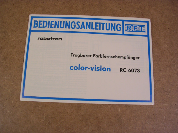Color-Vision RC 6073 / BE. / 1986