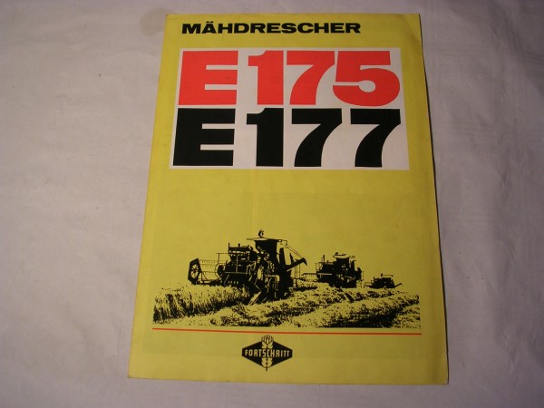 Prospekt Mähdräscher E 175 / E 177