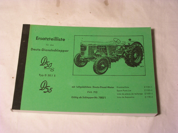 Deutz-Dieselschlepper D50S / D55 / EL.