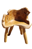 Stuhl Waiwo . Teakholz , lackiert  45 cm x 40 cm x 65 cm