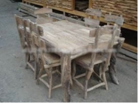 Tisch Timur und Stühle - Set, 220x120x75