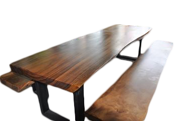 Tisch mit Design Eisenfuß, 200x90x75cm