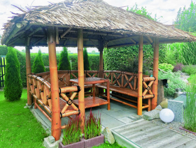 Bambus-Pavillons