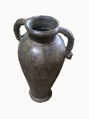Vase mit Griffen dunkel 60cm