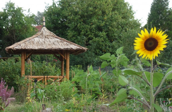 Bambus Pavillon, Gazebo 3,20 x 3,20 m ohne Seitenteile