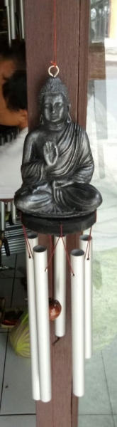 Windspiel Metall Buddha 30cm