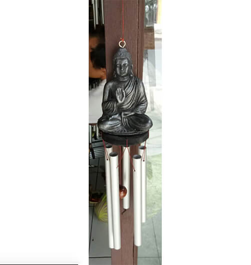 Windspiel Metall Buddha 30cm