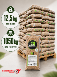 Holzpellets 1A 12,5 kg, Palette (Art. 9314)