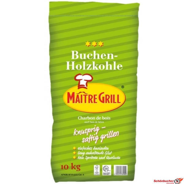 Maitre Grill Holzkohle 10 kg - Palette