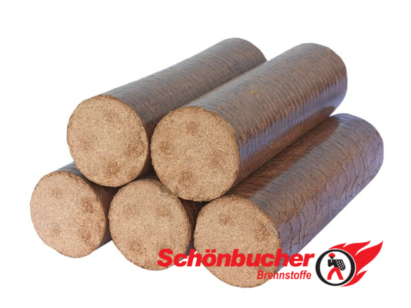 Pollmeier Holzbrikett, rund Buche, Einzelpack (Art. 9088)