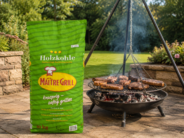 Maitre Grill Holzkohle 10 kg - Einzelsack