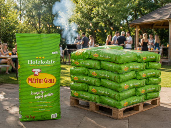 Maitre Grill Holzkohle 10 kg - Palette
