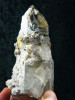 Skelett-Rauchquarz Spitze mit weißem Hyalit