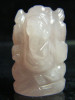 Ganesha Figur aus Rosenquarz