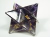 Merkaba mit Gold und Amethyst