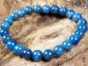 Blaues Apatit Kugel Armband