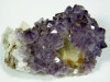 Amethyststufe mit Calcit aus Brasilien