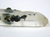 Lemuria Kristall mit schwarzen Sphalerit-Kristallen