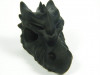Drachenschädel aus schwarzem Obsidian