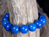 Blaues Apatit Kugel-Armband