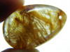 Bergkristall Tropfen Anhänger mit Goldrutil