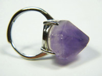 Amethystkristall-Ring