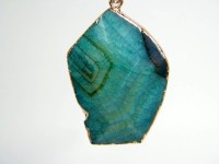 Achat Anhänger in vergoldeter Fassung