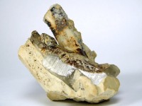 Bergkristall auf Orthoklas Stufe