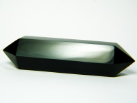 Schwarzer Obsidian Doppelender 10cm