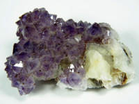 Amethyststufe mit Calcit aus Brasilien