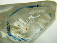 Doppelender-Bergkristall mit Gas/Wassereinschlüssen
