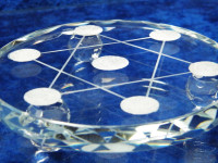 Kristall Untersetzer aus Glas