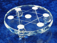 Geschliffenes Glas-Display