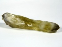 Citrin Doppelender Stufe mit Rauchquarz-Spitzen