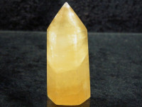 Gold-Calcit Kristall poliert