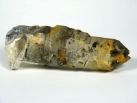 Fenster-Rauchquarz Kristall mit schwarzem Turmalin