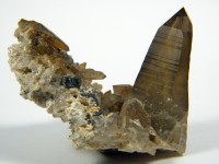 Rauchquarz Stufe mit schwarzem Turmalin