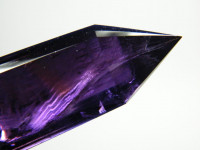 Phantom-Amethyst Vogel Cut Kristall 24-seitig
