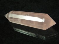 Rosenquarz Vogel Cut Kristall 12-seitig