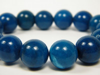 Blaues Apatit Kugel-Armband