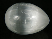 Großes Selenit Ei poliert